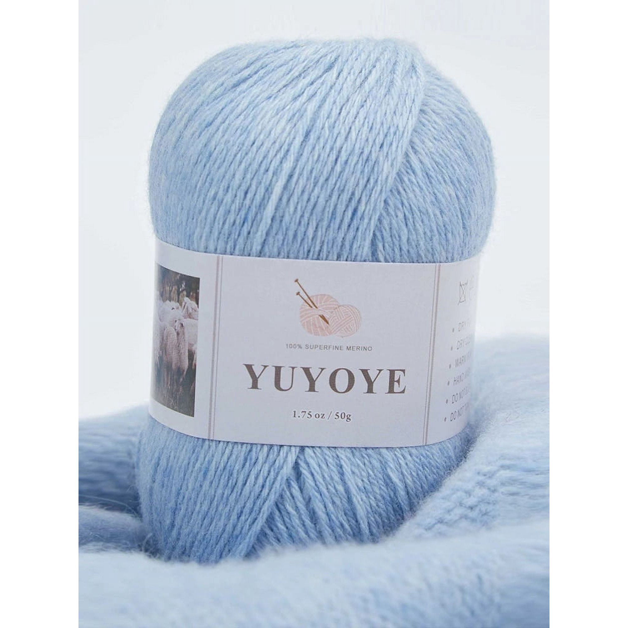 Fil De Laine 100% Mérinos - 50g Par Pelote - Doux Et Cordé - Plusieurs Coloris - Pour Tricot Et Crochet
