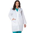 thumbnail image 1 of Landau 5 Pocket Lab Coat for Women - Classic Relaxed Fit, Full Length, 3 Button, 2 Notebook Computers Pockets 3165, 1 of 1