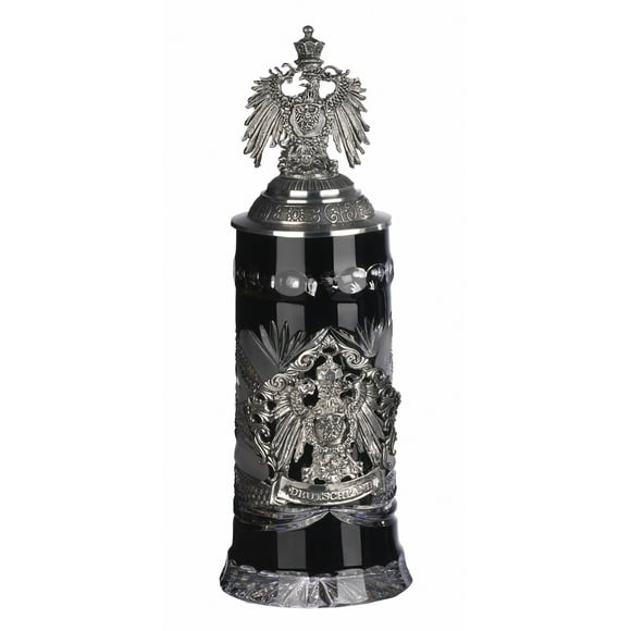 Crystal German Beer Stein 0.5 liter tankard, beer mug