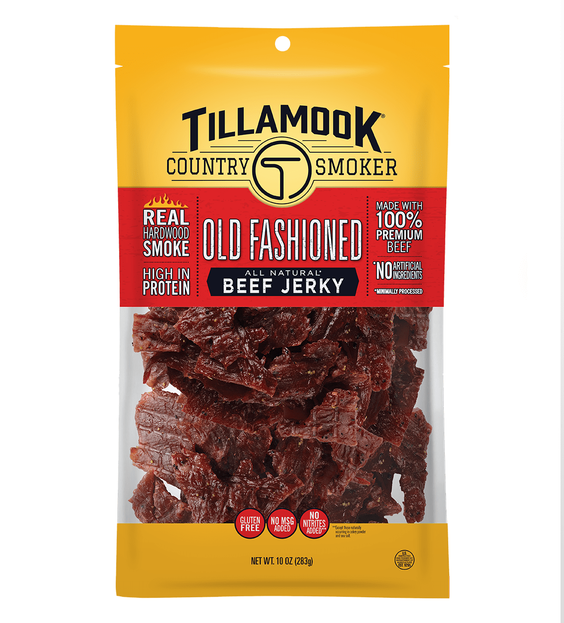 Tillamook Country Smoker Jerky, Old Fashion Jerky, 10oz - Walmart.com ...