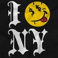 thumbnail image 2 of I Love NY Tongue Out Money Eyes Face Sweatshirt for Men or Women Brisco Brands S, 2 of 6