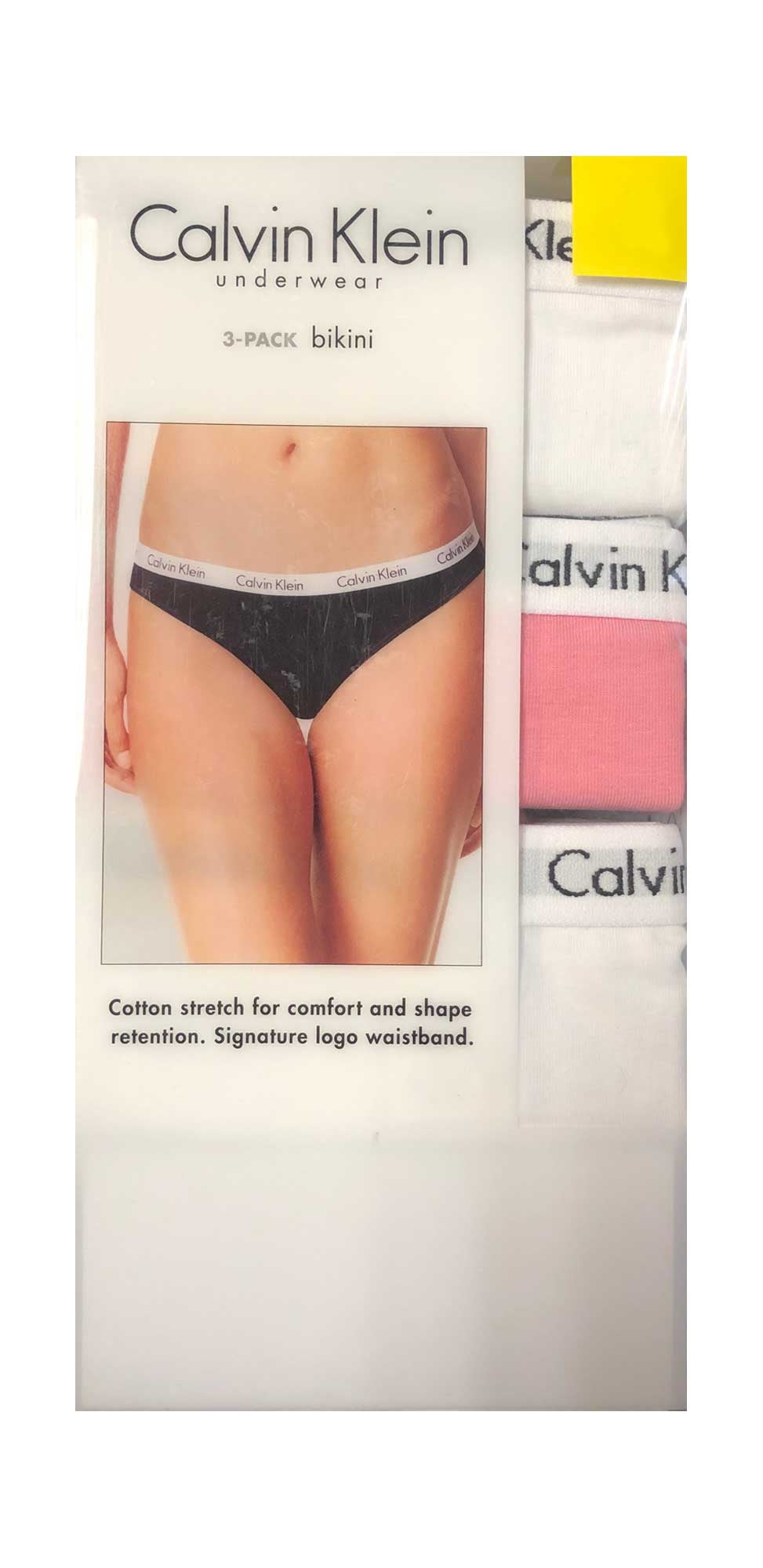 calvin klein 3 pack cotton bikini