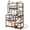 Rustic Brown, variant on Amadwell 39.4" Large Bakers Rack, 6-Tier Microwave Stand with Power Outlets, Kitchen Shelf with Wire Basket