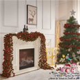 thumbnail image 3 of Rosa artificial roja Garland PONKING de 66 pies, 8 unidades, 3 of 9