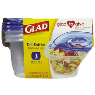 Gladware - Freezerware 64oz - Large Rectangle - 2ct