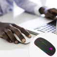 thumbnail image 3 of Wireless Numeric Keyboard 18 Keys Mini Round Keycap 2.4GHz Keypad with Receiver Desk Key Board Supplies for PC Computer Colorful Black, 3 of 9