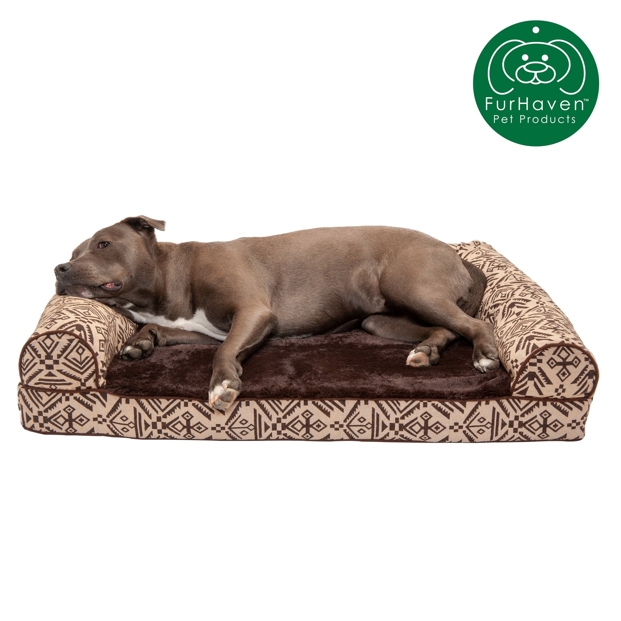 FurHaven Pet Products Southwest Kilim SofaStyle Orthopedic Pet Bed for