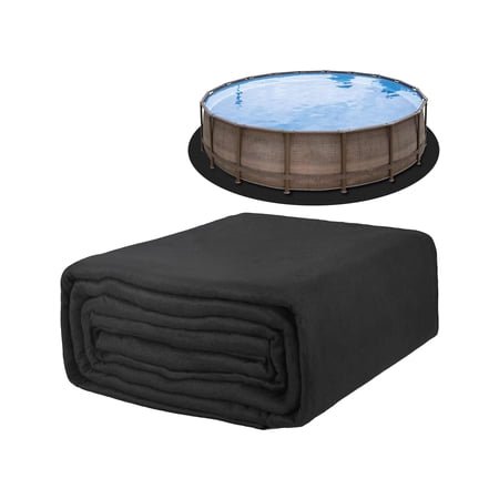 TIEBOLA Eco-Friendly Round Pool Liner Pad - Prevent Punctures and Extend The Life of Your Above Ground Swimming Pool or Hot Tub Liner Eco-Friendly Above Ground Pool Liner pad (15 FT)