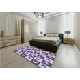 thumbnail image 5 of Ahgly Company Machine Washable Indoor Rectangle Transitional Purple Jam Purple Area Rugs, 8' x 12', 5 of 7