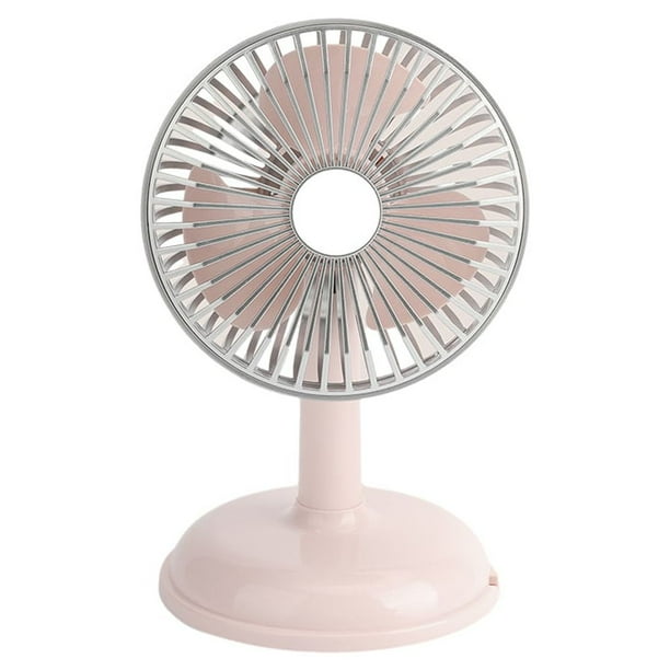 Injueey Ventilador de escritorio recargable y ahorrador de energía, ventilador portátil recargable, ventilador Personal, ventilador Electrodomésticos rosa