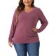 thumbnail image 1 of Blusas de manga larga de talla grande GRACE & GRANDEUR para mujeres, con cuello en V, decoradas con botones y fruncidos, 1 of 1