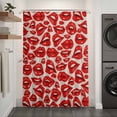 thumbnail image 3 of Xipuska Valentines Day Shower Curtain - Water Repellent Fabric Shower Curtains Washable, Beige Red Lips Love Kiss Vintage Decorative Polyester Cloth Bathroom Curtains Modern Bath Decor 72"x78", 3 of 6