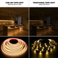 thumbnail image 6 of (2 pack) Better Homes & Gardens Plug-In 16.4FT Warm White COB LED Tape Light for Indoor Use, 6 of 11