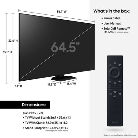 SAMSUNG 65" Class QN85B Neo QLED 4K Smart TV QN65QN85BAFXZA 2022