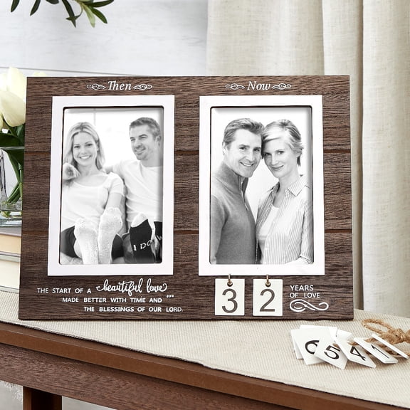 Anniversary Then and Now Photo Frame