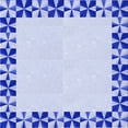 thumbnail image 1 of Ahgly Company Machine Washable Indoor Square Transitional Lavender Blue Area Rugs, 8' Square, 1 of 7