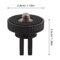 thumbnail image 2 of Houderco 25Ud De Montaje Para Trípode Con Tornillo De Cámara En Metal Negro Para Uso En Interior, 2 of 6