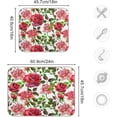 thumbnail image 3 of FREEAMG Red and Pink Roses Dish Drying Mat for Kitchen, 18 x 24 Inch Microfiber Absorbent Dish Drying Pad, Machine Washable Kitchen Counter Protect Mats, 3 of 7