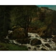 thumbnail image 2 of Gustave Courbet 24x20 Gold Ornate Framed and Double Matted Museum Art Print Titled - Forest Brook, Jura (ca. 1860s), 2 of 4