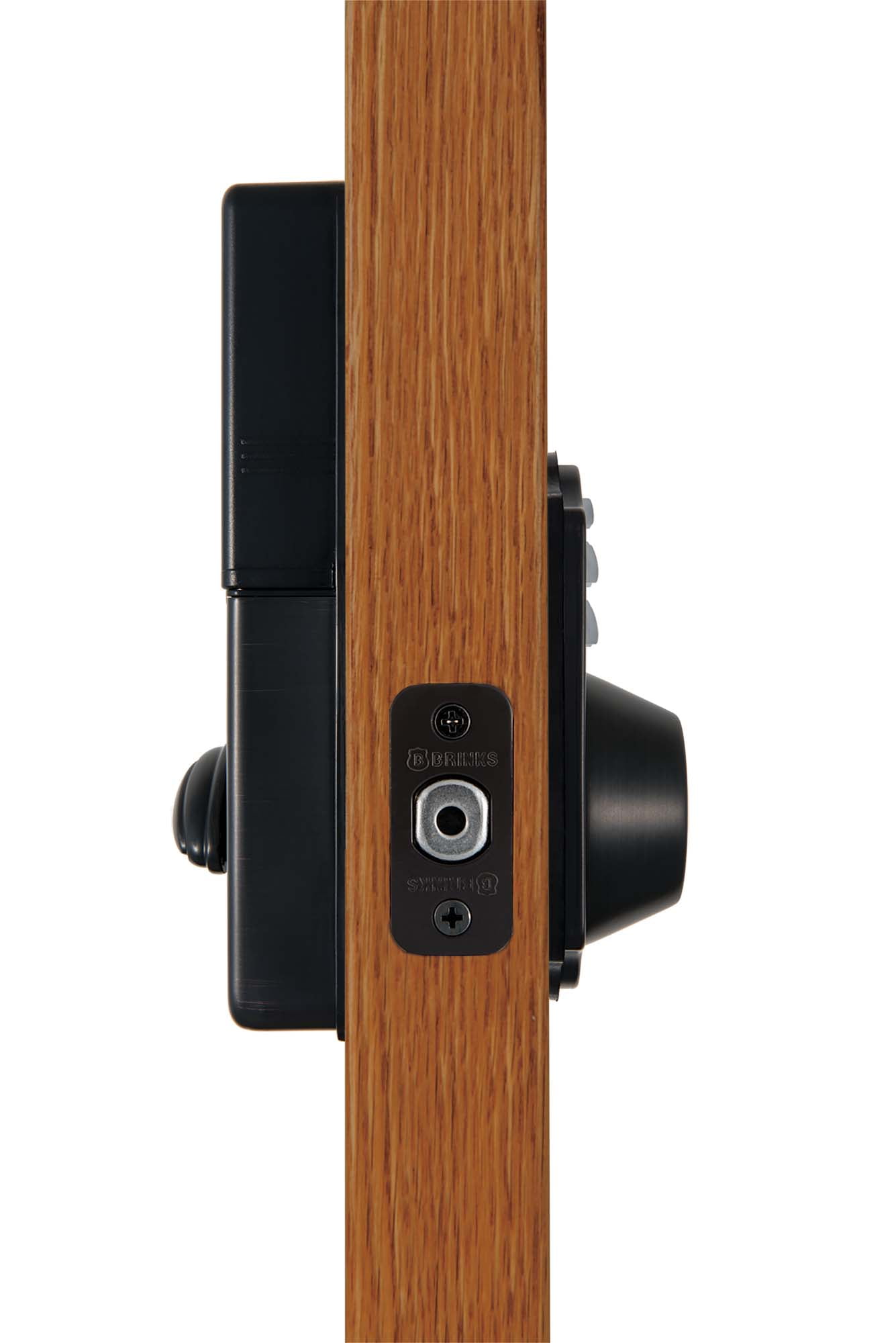 Brinks, Electronic Deadbolt Door Lock in Tuscan Bronze Finish