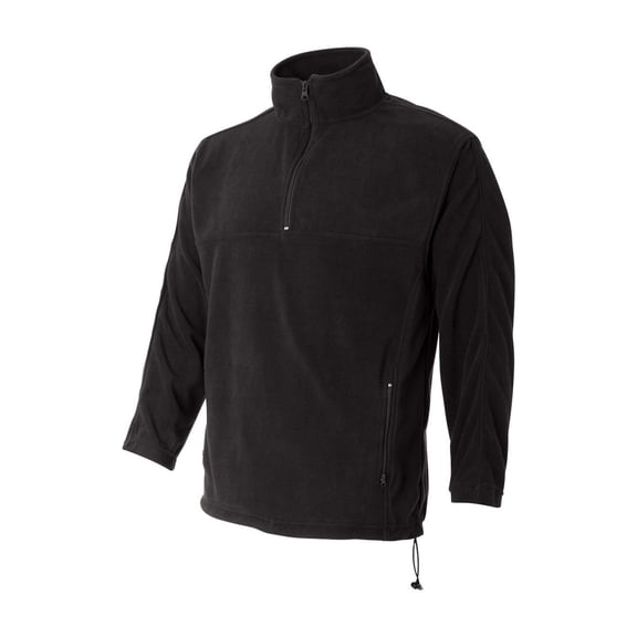 Sierra Pacific - Unisex Microfleece Quarter-Zip Pullover - 3351 - Onyx Black