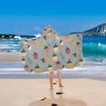 thumbnail image 2 of Yayeee Kids Hooded Towel with Hand Pockets Beach Soft Absorbent Bath Wrap 50 x 23.5 inch, Cute Acorns Pattern, 2 of 5