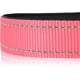 thumbnail image 4 of Collar de nailon para perro con tira reflectante, collar clásico acolchado para perros medianos, rosa, talla M, 4 of 5