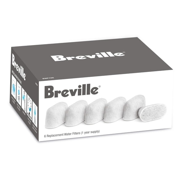 Paquete de 6 filtros de carbón para máquinas de café espresso Breville