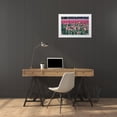 thumbnail image 4 of Dana Styber 18x13 White Modern Wood Framed Wall Art Titled - Yellow Among Pinks, 4 of 5