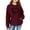 Wine, variant on Mercatoo Teen Girls' Cute Sweatshirts with Hood Kids Oversized Long Sleeve Pullover Tops with Pocket Fall Winter School Trendy Clothes