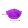 thumbnail image 3 of TUWABEII Friteuse à Air Chaud Silicone Premium Pot en Silicone - Antiadhésif, Résistant à la Chaleur, Inserts de Panier Réutilisables - Plateau de Cuisson Réutilisable Accessoires de Four en Solde, 3 of 9
