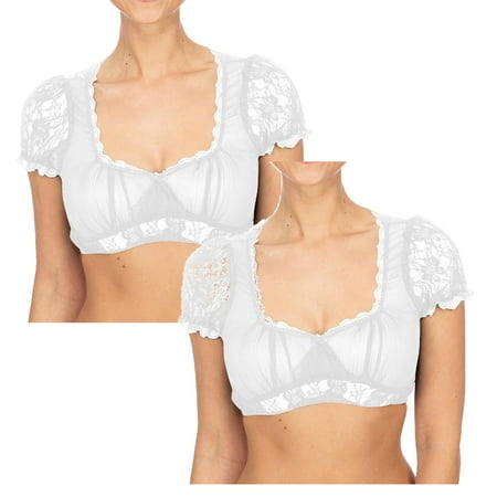 Kcodviy 2Pcs Women 1Pc Underwire Lingerie Tube Top Crop Top Lace Vest Women S Elegant Leather Tube Tops Dirndl Blouse Black Dirndl Tube Tops For Women Plus Size 4X Blouse Lace Blouse For Oktoberf