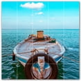 thumbnail image 1 of Picture-Tiles.com: Boat Ceramic Tile Wall Mural WAL500236-55M. 30"W x 30"H using (25) 6" x 6" Ceramic Tiles-Satin Finish, 1 of 3