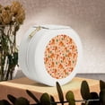 thumbnail image 6 of Yiaed Squirrel And Mushroom Print Travel Jewelry Case Bridesmaid Gift Boxes Jewelry Travel Organizer Small Round Jewelry Box Mini Storage-White, 6 of 7