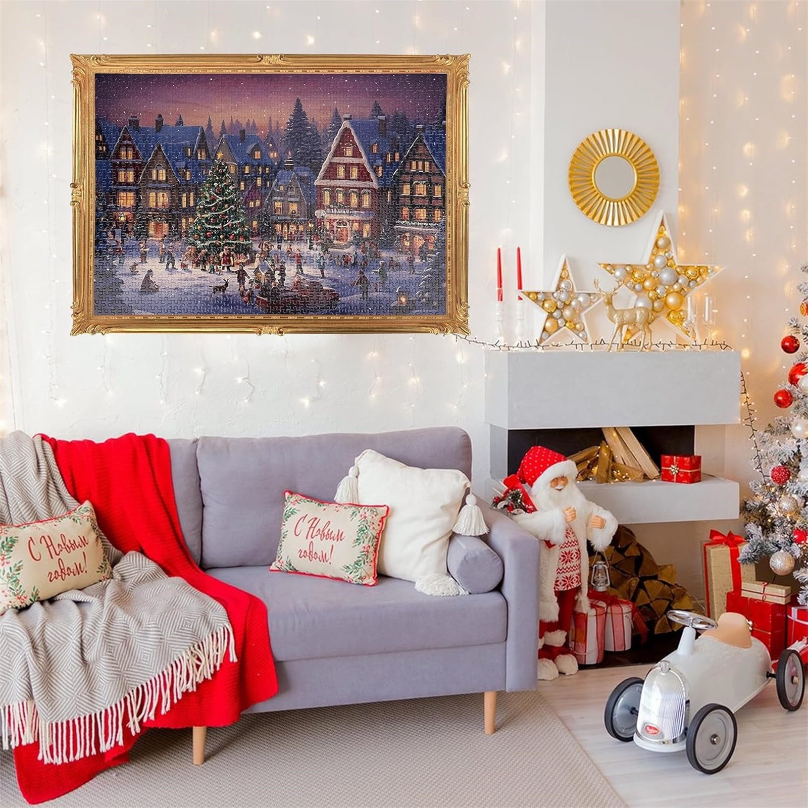 Advent Calendar 2025 Christmas Puzzles, Puzzle for Adults 24 Days of Christmas Countdown Jigsaw Puzzles Family Calendar Gitfs for Christmas Stocking Stuffer Home Decoration