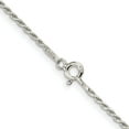 thumbnail image 3 of Sterling Silver 1.5mm Diamond-Cut Rope Chain (30 X 1.5) Made In Italy qdc020-30, 3 of 5