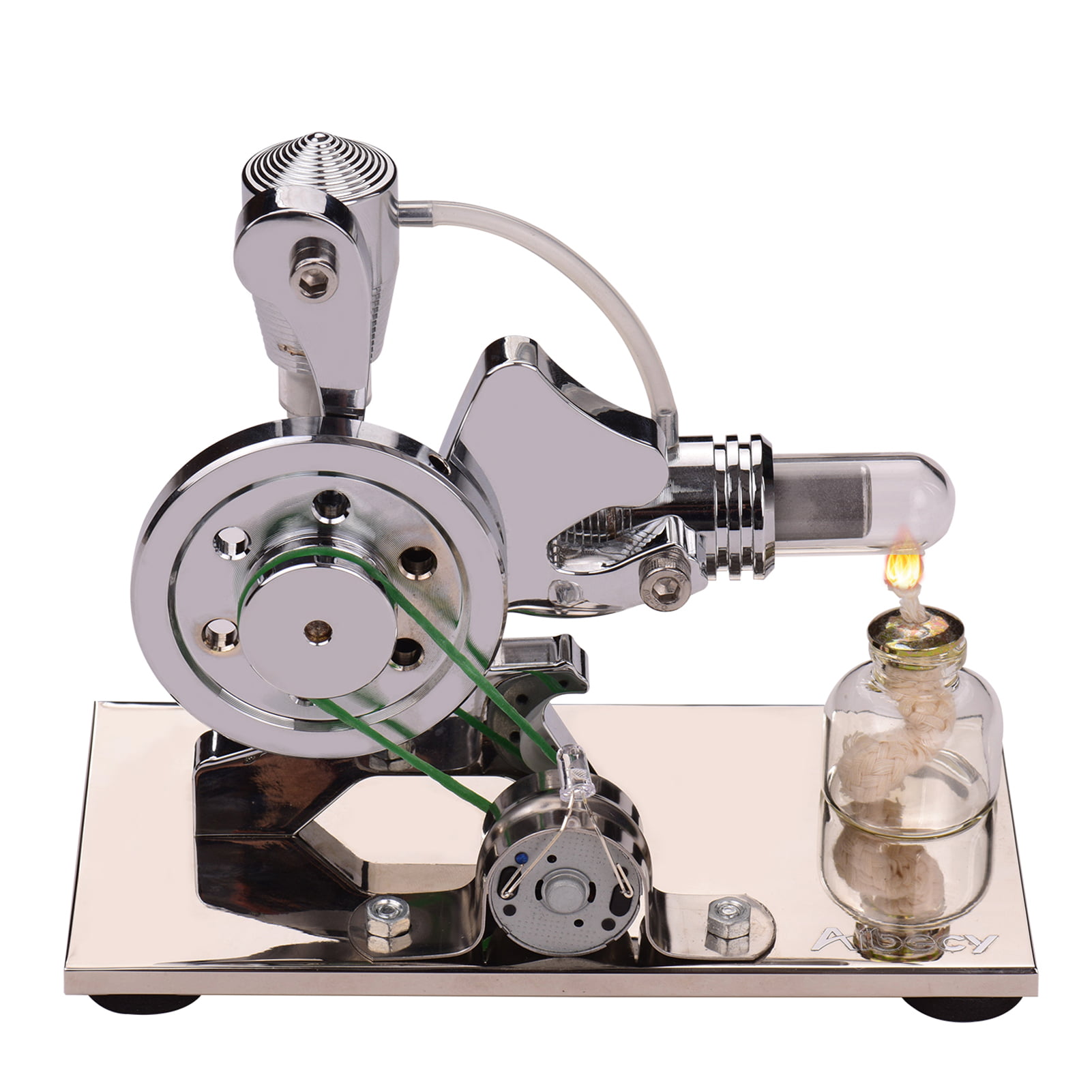 Hot Air Stirling Engine Model Alloy Generator Educational Science Toy Gift 