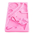 thumbnail image 4 of Trofeo de fútbol moldes de silicona, molde de chocolate de pastel reutilizable fácil de limpiar sin palanca de alimentos antibedes rosa para la cocina, 4 of 7