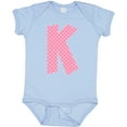 thumbnail image 3 of Inktastic Pink and White Polka Dots Letter K Boys or Girls Baby Bodysuit, 3 of 5