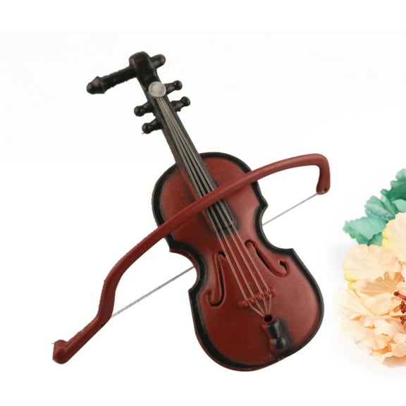 SOPOTUTU 10Pcs Mini Violin Necklaces Vintage Style Jewelry for Themed Parties and 8.5x3.2x1.5in