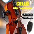 thumbnail image 1 of 2.4G Wireless Cello Guitar Microphone System Clip On Instrument Receiver Transmitter 50 Meters Interview Meeting Lecture, 1 of 9