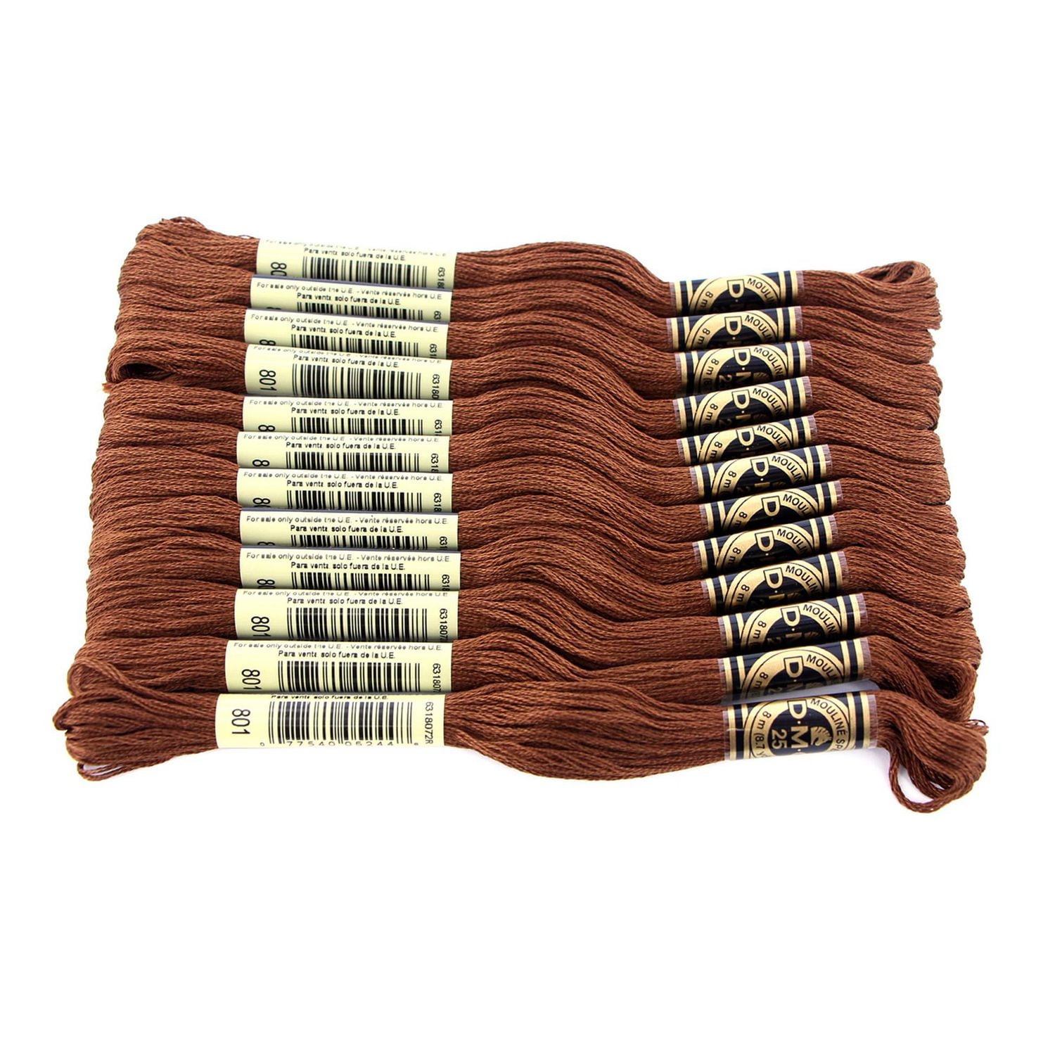 DMC Coton à broder 6 brins 8m brun