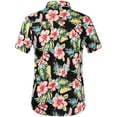 thumbnail image 2 of SSLR Hawaiian Shirt for Men Short Sleeve Casual Button Down Shirts Cotton Beach Shirts, 2 of 8