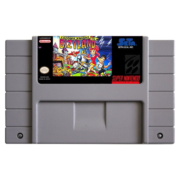 SNES Games Cartridge Cacoma Knight in Bizyland