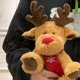 thumbnail image 2 of Bufanda de reno de Navidad de 25cm, muñeco de peluche de juguete, decoración del sofá del hogar, regalos para niños, accesorios de decoración de Año Nuevo, 2 of 4