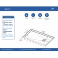 thumbnail image 2 of Streamline GB-535-144 60 in. x 36 in. Alcove Acrylic Shower Base in Glossy White With Right Drain, ABS Drain Included, 2 of 16