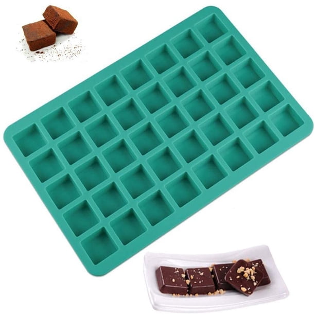Molde cuadrado SAYOO para alimentos 40 cavidades para caramelo helado chocolate trufas gelatina