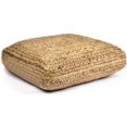 thumbnail image 1 of Spitiko Homes 21" Wide Square Pouf Ottoman in Natural Jute, 1 of 8
