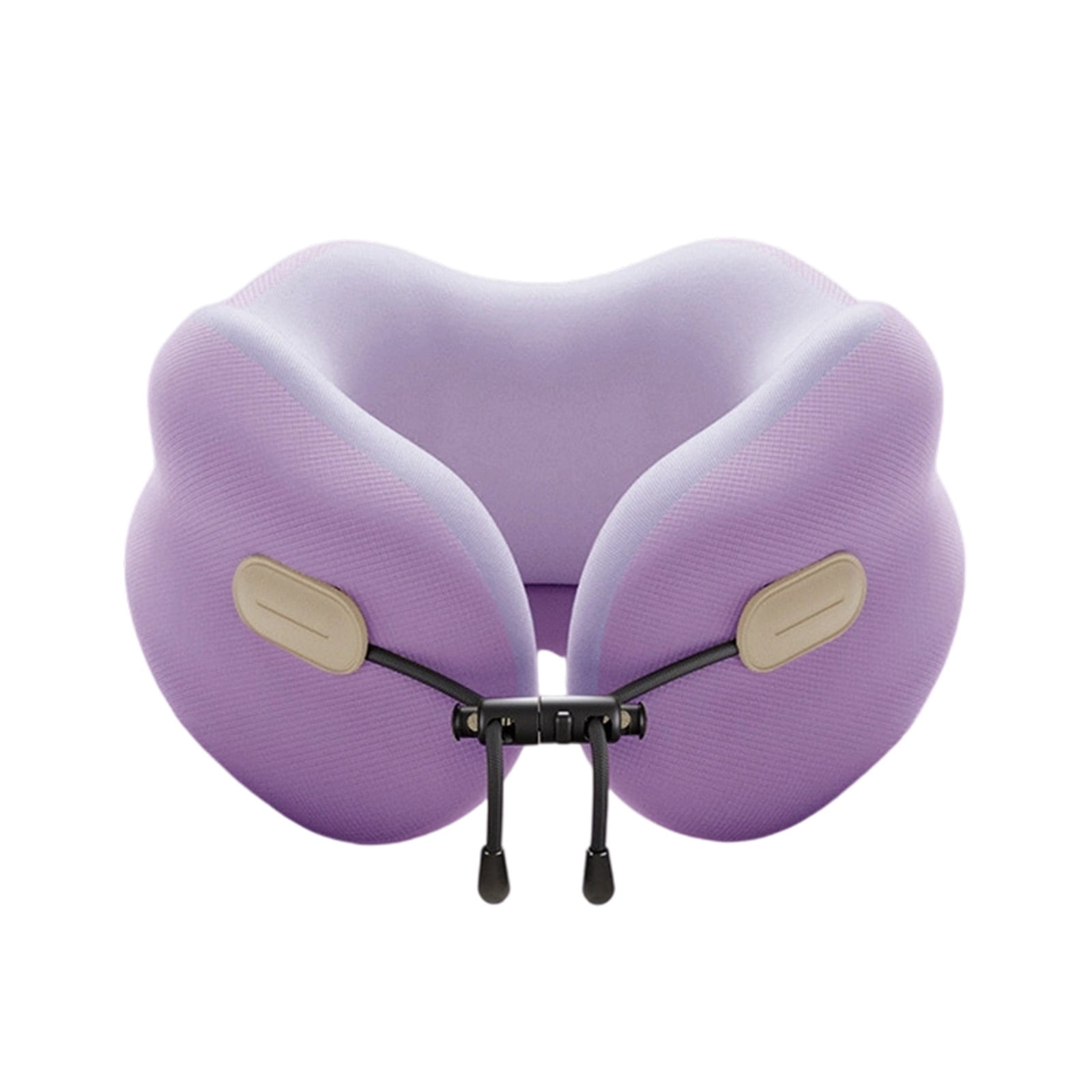 Ergonomic Travel Neck Pillow for Airplane Car and Camping Comfort Support with Memory Foam Polyester Design