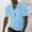 Sky Blue, variant on New Summer Arrivals YLSDY Men's Henley T-Shirts Short Sleeve Classic Tops Band Collar Casual Basic Tees Button Summer Trendy White S